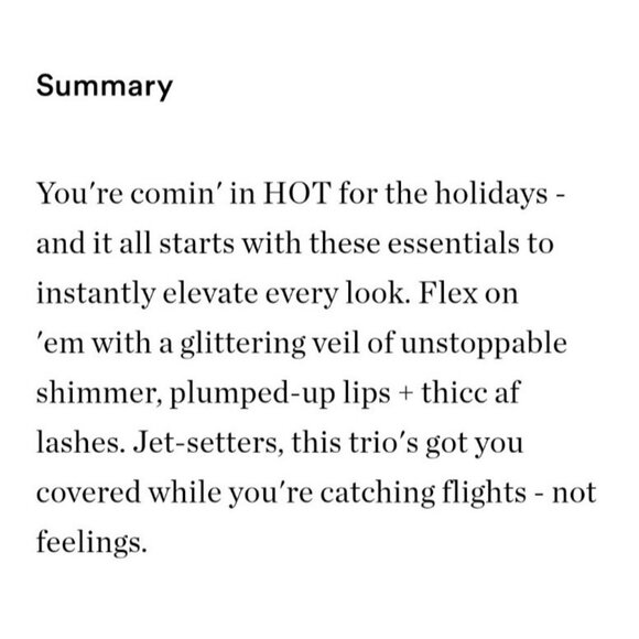 Fenty Most Want'd 3 Piece Lip Face Eye Kit New - Picture 5 of 8